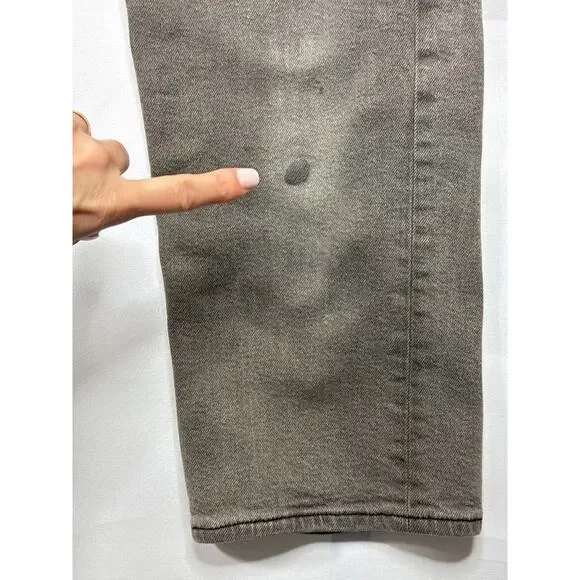 Levi's Women's Ribcage Straight Ankle Gray Denim Jeans - 27x27 (27x26.5) *READ* - Picture 2 of 9
